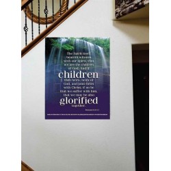 WE ARE THE CHILDREN OF GOD   Scriptural Portrait Acrylic Glass Frame   (GWOVERCOMER830)   "44X62"