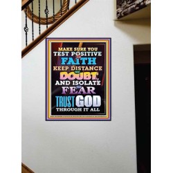 TRUST GOD AT ALL TIMES   Biblical Paintings Acrylic Glass Frame   (GWOVERCOMER8415)   "44X62"