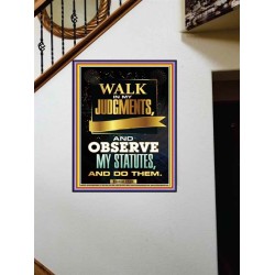 WALK IN MY JUDGEMENTS   Printable Bible Verse to Framed   (GWOVERCOMER8479)   "44X62"