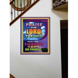 PRAISE THE LORD   Bible Verses Framed for Home   (GWOVERCOMER8689)   "44X62"