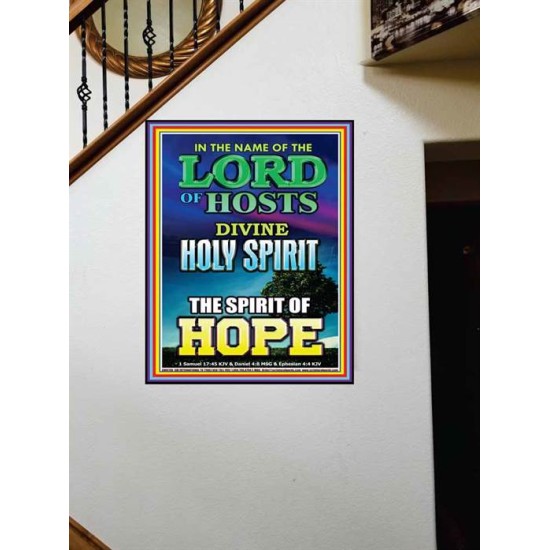 THE SPIRIT OF HOPE   Bible Verses Wall Art Acrylic Glass Frame   (GWOVERCOMER8798)   