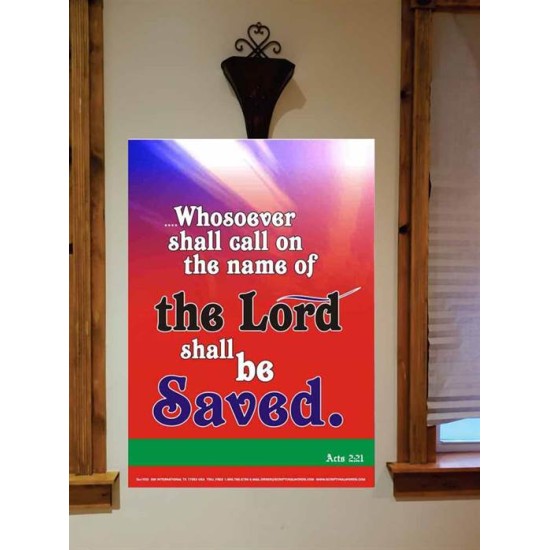 WHOSOEVER SHALL CALL   Inspiration Wall Art Frame   (GWOVERCOMER1632)   