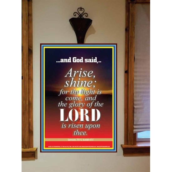 ARISE AND SHINE   Frame Biblical Paintings   (GWOVERCOMER238)   