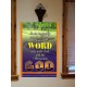 THE WORD WAS GOD   Inspirational Wall Art Wooden Frame   (GWOVERCOMER252)   