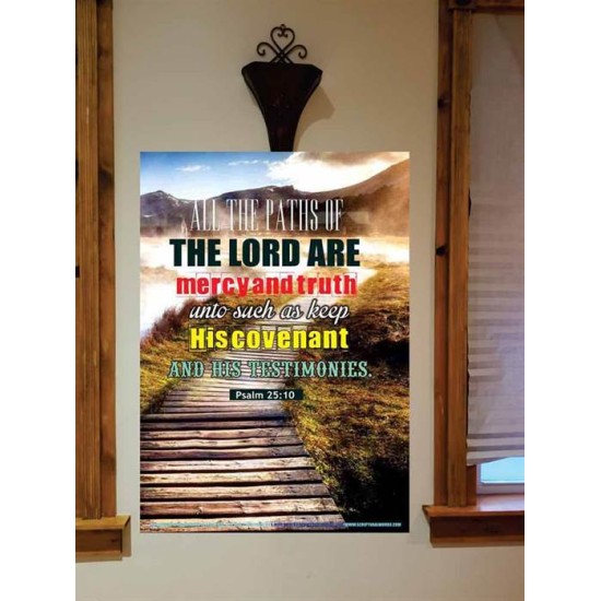 ALL THE PATHS OF THE LORD   Wall Art   (GWOVERCOMER4516)   