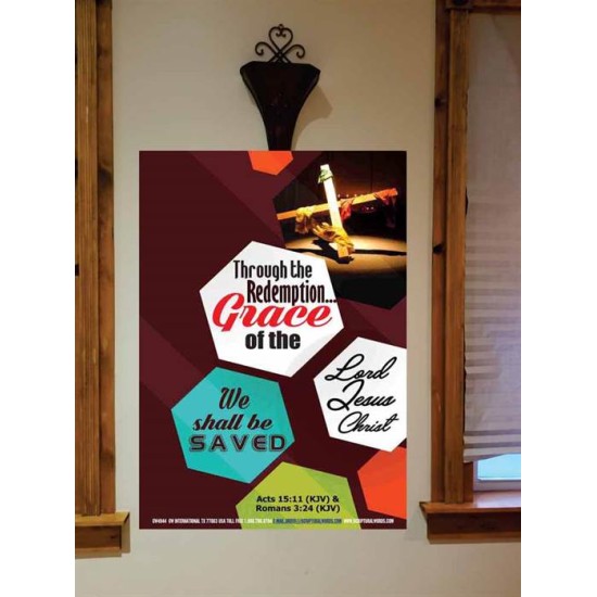 WE SHALL BE SAVED   Inspiration Wall Art Frame   (GWOVERCOMER4944)   