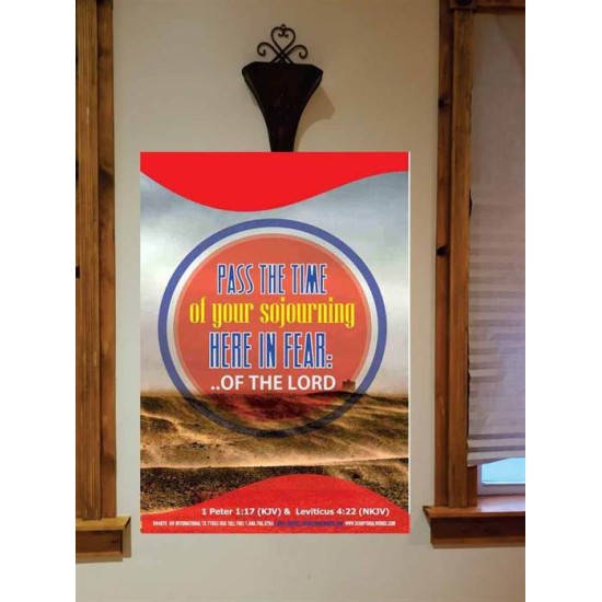 THE TIME OF YOUR SOJOURNING   Printable Bible Verses to Framed   (GWOVERCOMER4976)   
