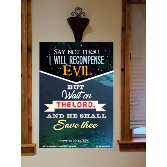 WAIT ON THE LORD   Bible Verses Frame Online   (GWOVERCOMER5177)   