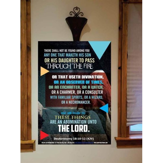 ABOMINATION UNTO THE LORD   Scriptures Wall Art   (GWOVERCOMER5190)   