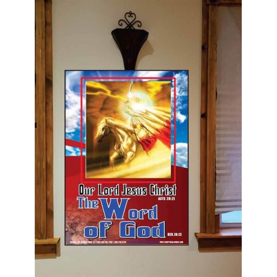 THE WORD OF GOD   Framed Religious Wall Art    (GWOVERCOMER5493)   