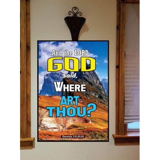 WHERE ARE THOU   Custom Framed Bible Verses   (GWOVERCOMER6402)   