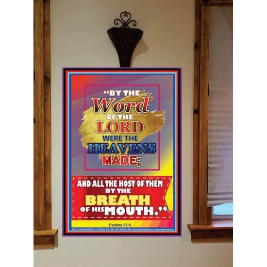WORD OF THE LORD   Framed Hallway Wall Decoration   (GWOVERCOMER7384)   