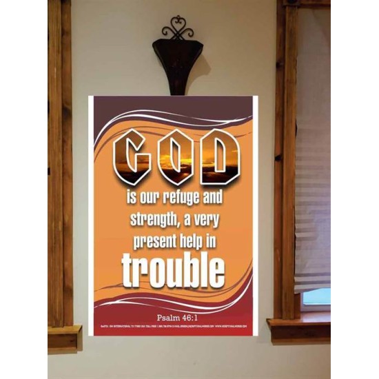 A VERY PRESENT HELP   Scripture Wood Frame Signs   (GWOVERCOMER751)   