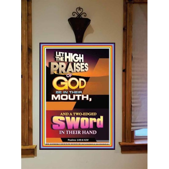 A TWO EDGED SWORD   Modern Christian Wall Dcor Frame   (GWOVERCOMER7801)   