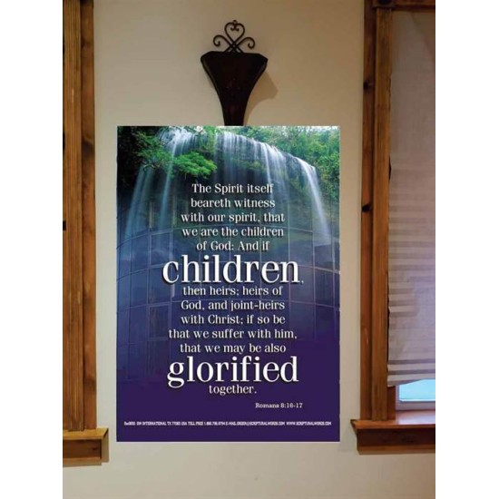 WE ARE THE CHILDREN OF GOD   Scriptural Portrait Acrylic Glass Frame   (GWOVERCOMER830)   