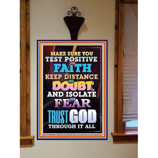 TRUST GOD AT ALL TIMES   Biblical Paintings Acrylic Glass Frame   (GWOVERCOMER8415)   