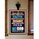 TRUST GOD AT ALL TIMES   Biblical Paintings Acrylic Glass Frame   (GWOVERCOMER8415)   