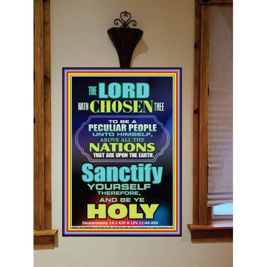 SANCTIFY YOURSELF   Biblical Paintings Frame   (GWOVERCOMER8602)   