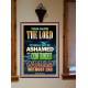 YE SHALL NOT BE ASHAMED   Framed Guest Room Wall Decoration   (GWOVERCOMER8826)   