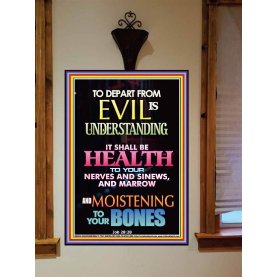 WISDOM IS HEALTH   Inspirational Wall Art Frame   (GWOVERCOMER8833)   