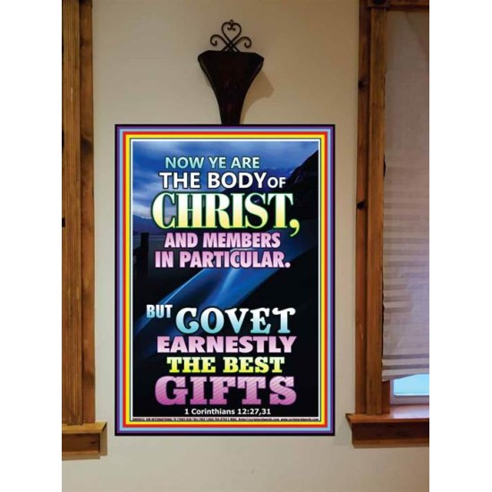 YE ARE THE BODY OF CHRIST   Bible Verses Framed Art   (GWOVERCOMER8853)   