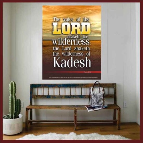 VOICE OF THE LORD IS POWERFUL   Scripture Wall Art   (GWOVERCOMER1241)   