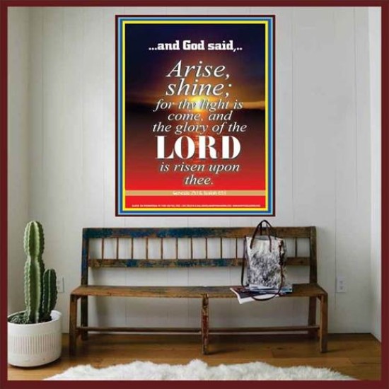 ARISE AND SHINE   Frame Biblical Paintings   (GWOVERCOMER238)   