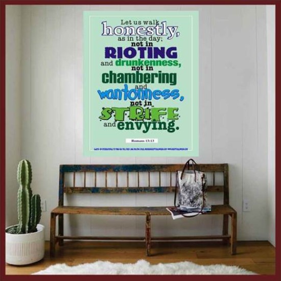 WALK HONESTLY   Christian Wall Dcor Frame   (GWOVERCOMER3275)   