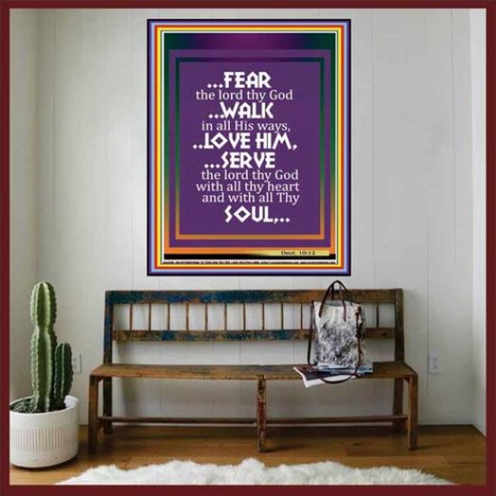 WALK IN ALL HIS WAYS   Scripture Art Prints   (GWOVERCOMER3306)   