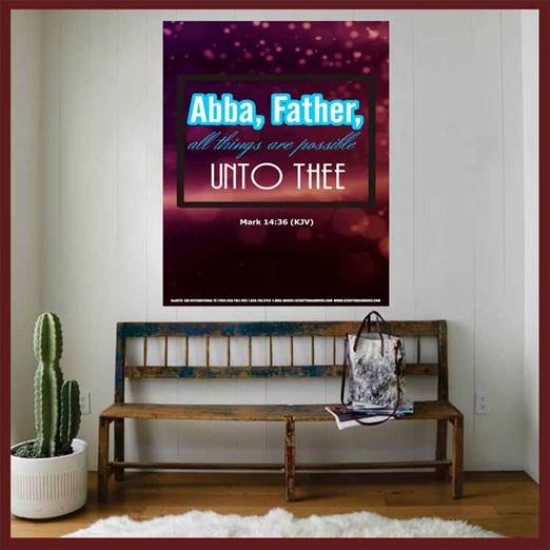 ABBA FATHER   Framed Children Room Wall Decoration   (GWOVERCOMER4078)   