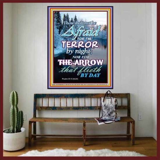 THE TERROR BY NIGHT   Printable Bible Verse to Framed   (GWOVERCOMER6421)   