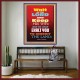 WAIT ON THE LORD   Bible Verses Wall Art Acrylic Glass Frame   (GWOVERCOMER6535)   