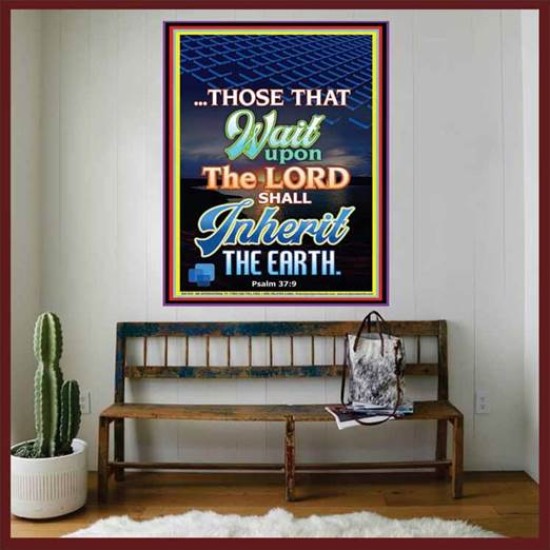 WAIT UPON THE LORD   Bible Verses Frame for Home   (GWOVERCOMER7425)   