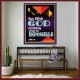 WITH GOD NOTHING SHALL BE IMPOSSIBLE   Frame Bible Verse   (GWOVERCOMER7564)   