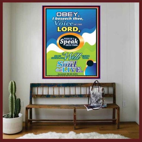 THE VOICE OF THE LORD   Contemporary Christian Poster   (GWOVERCOMER7574)   