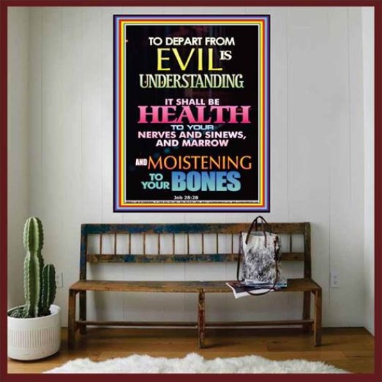 WISDOM IS HEALTH   Inspirational Wall Art Frame   (GWOVERCOMER8833)   