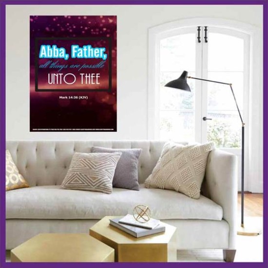 ABBA FATHER   Framed Children Room Wall Decoration   (GWOVERCOMER4078)   