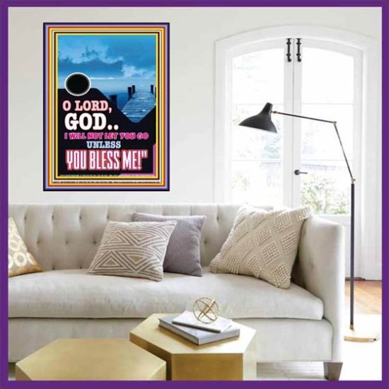 UNLESS YOU BLESS ME   Bible Verses Wall Art   (GWOVERCOMER7312)   