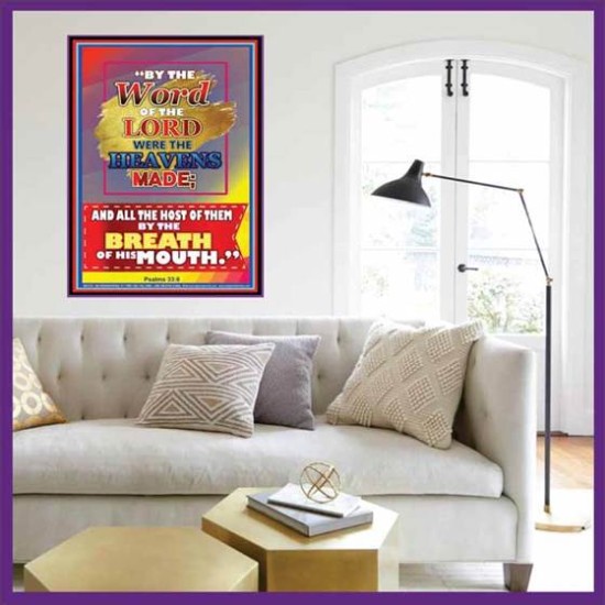 WORD OF THE LORD   Framed Hallway Wall Decoration   (GWOVERCOMER7384)   