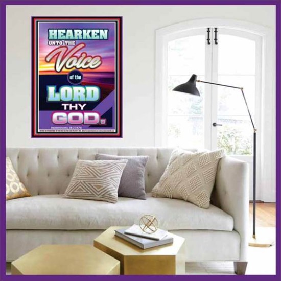 THE VOICE OF THE LORD   Christian Framed Wall Art   (GWOVERCOMER7468)   