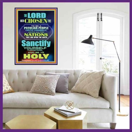 SANCTIFY YOURSELF   Biblical Paintings Frame   (GWOVERCOMER8602)   