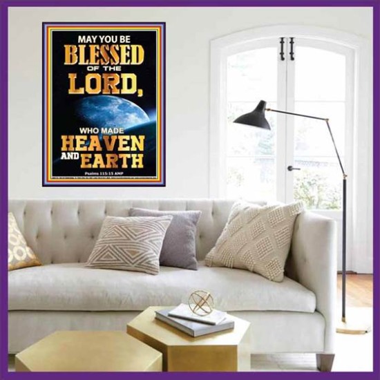 WHO MADE HEAVEN AND EARTH   Encouraging Bible Verses Framed   (GWOVERCOMER8735)   