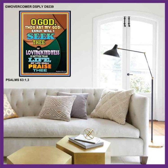 YOUR LOVING KINDNESS IS BETTER THAN LIFE   Biblical Paintings Acrylic Glass Frame   (GWOVERCOMER9239)   
