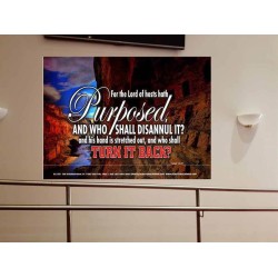 WHO SHALL DISANNUL IT   Large Frame Scriptural Wall Art   (GWOVERCOMER1531)   "62x44"