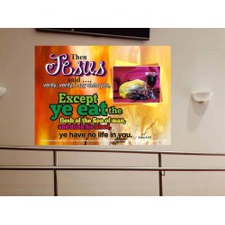 VERY VERY I SAY UNTO YOU   Framed Office Wall Decoration   (GWOVERCOMER2061)   "62x44"