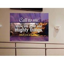 SHEW THEE GREAT AND MIGHTY THINGS   Kitchen Wall Dcor   (GWOVERCOMER271B)   