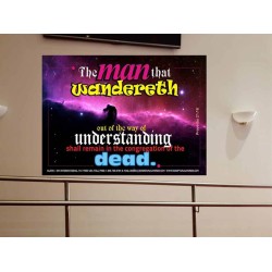 UNDERSTANDING   Inspirational Bible Verse Framed   (GWOVERCOMER3351)   "62x44"