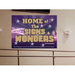 SIGNS AND WONDERS   Framed Bible Verse   (GWOVERCOMER3536)   