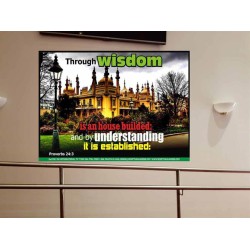 WISDOM AND UNDERSTANDING   Scripture Wall Art   (GWOVERCOMER3782)   "62x44"