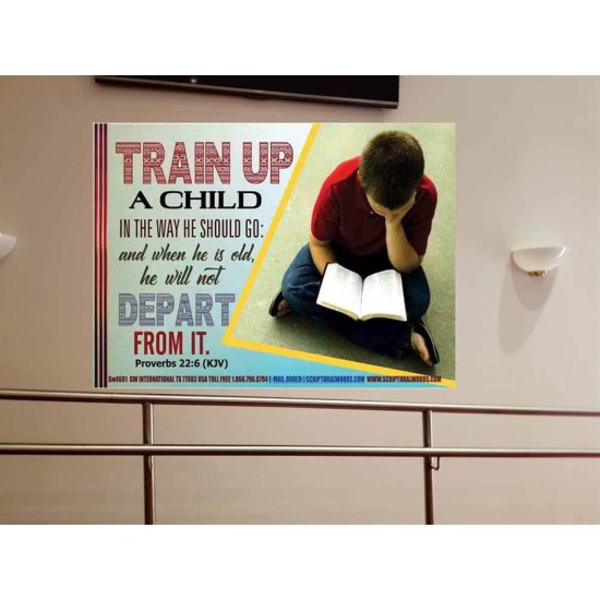 TRAIN UP A CHILD   Frame Scripture    (GWOVERCOMER4681)   